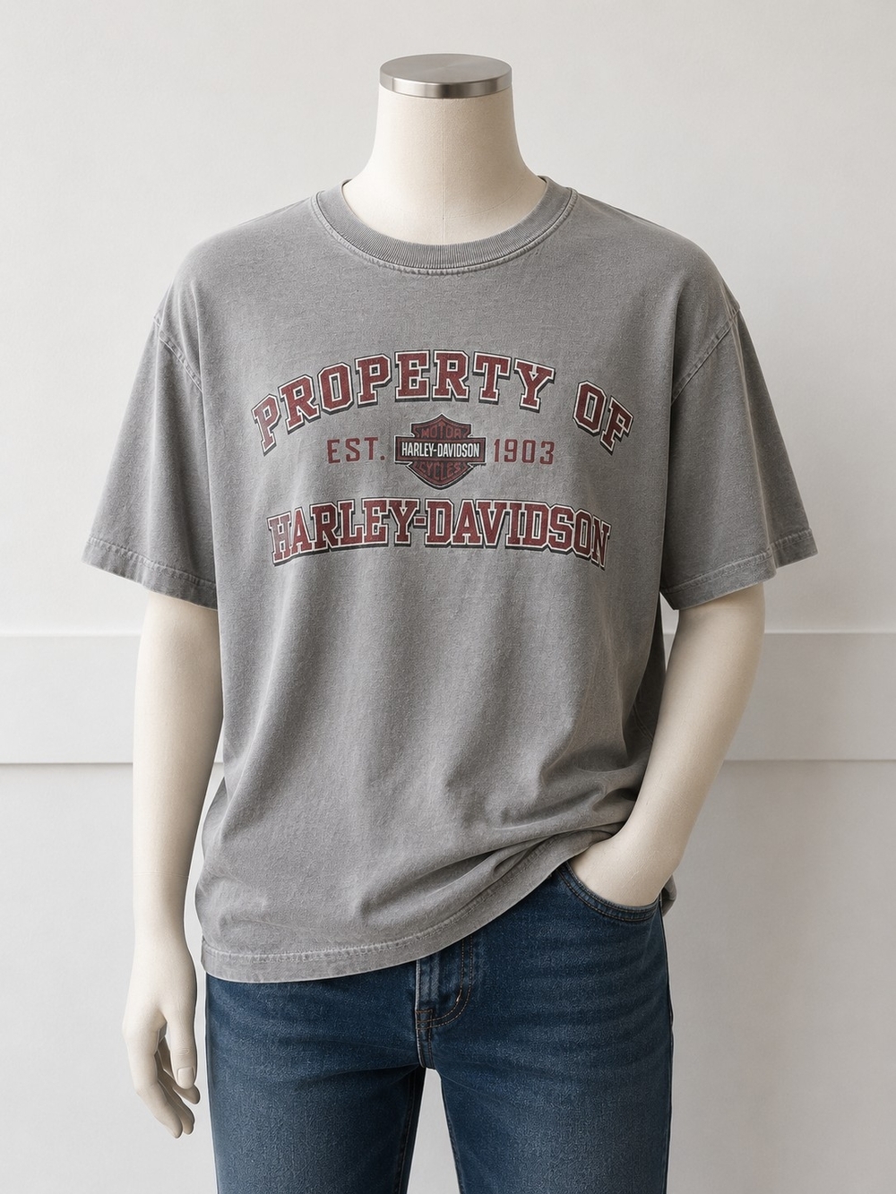 Jackson Hole Harley-Davidson Graphic Tee - Gray